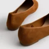 Zapatos planos de gamuza