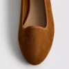 Zapatos planos de gamuza