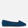 Zapatos planos de gamuza sintética