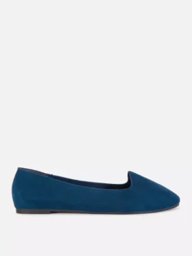 Zapatos planos de gamuza sintética