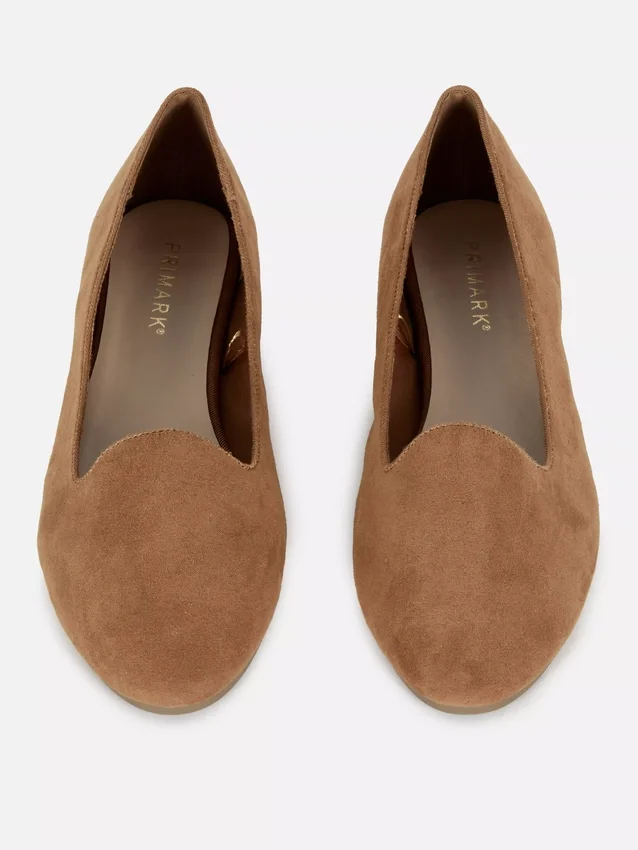 Zapatos planos de gamuza sintética