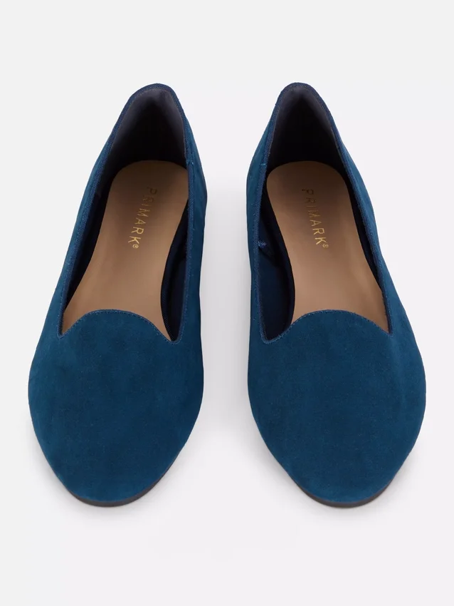 Zapatos planos de gamuza sintética