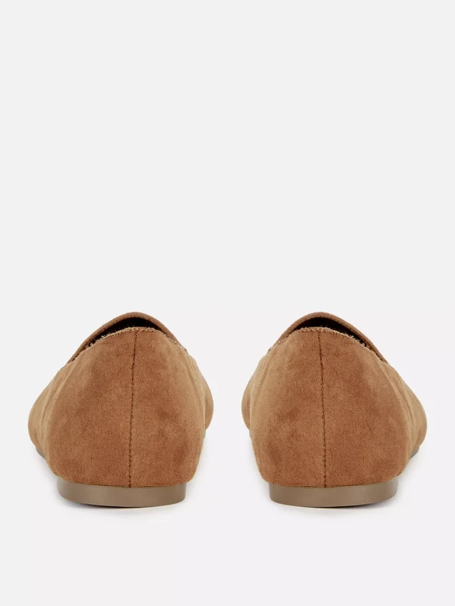 Zapatos planos de gamuza sintética