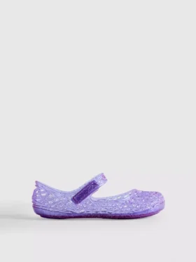 Zapatos planos de goma