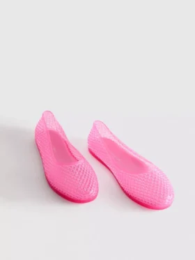 Zapatos planos de goma