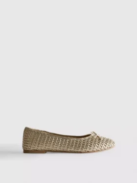 Zapatos planos tejidos
