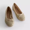 Zapatos planos tejidos