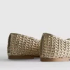 Zapatos planos tejidos