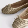 Zapatos planos tejidos